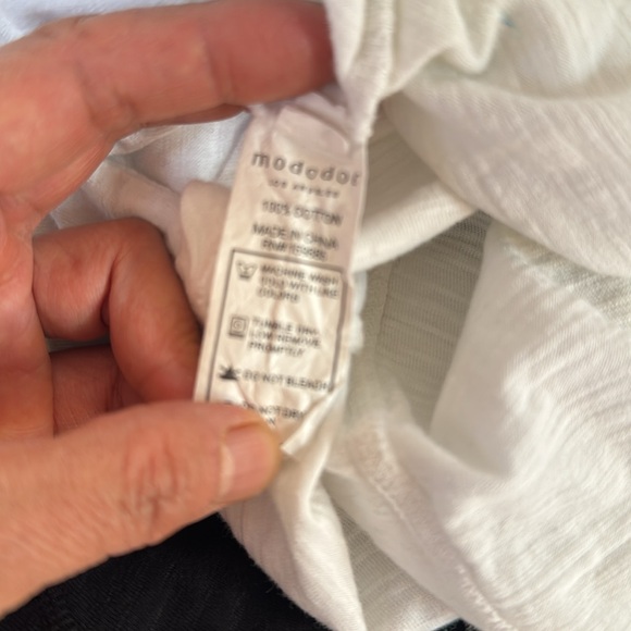 Mododoc Los Angeles black & white long sleeve tees - Picture 3 of 4